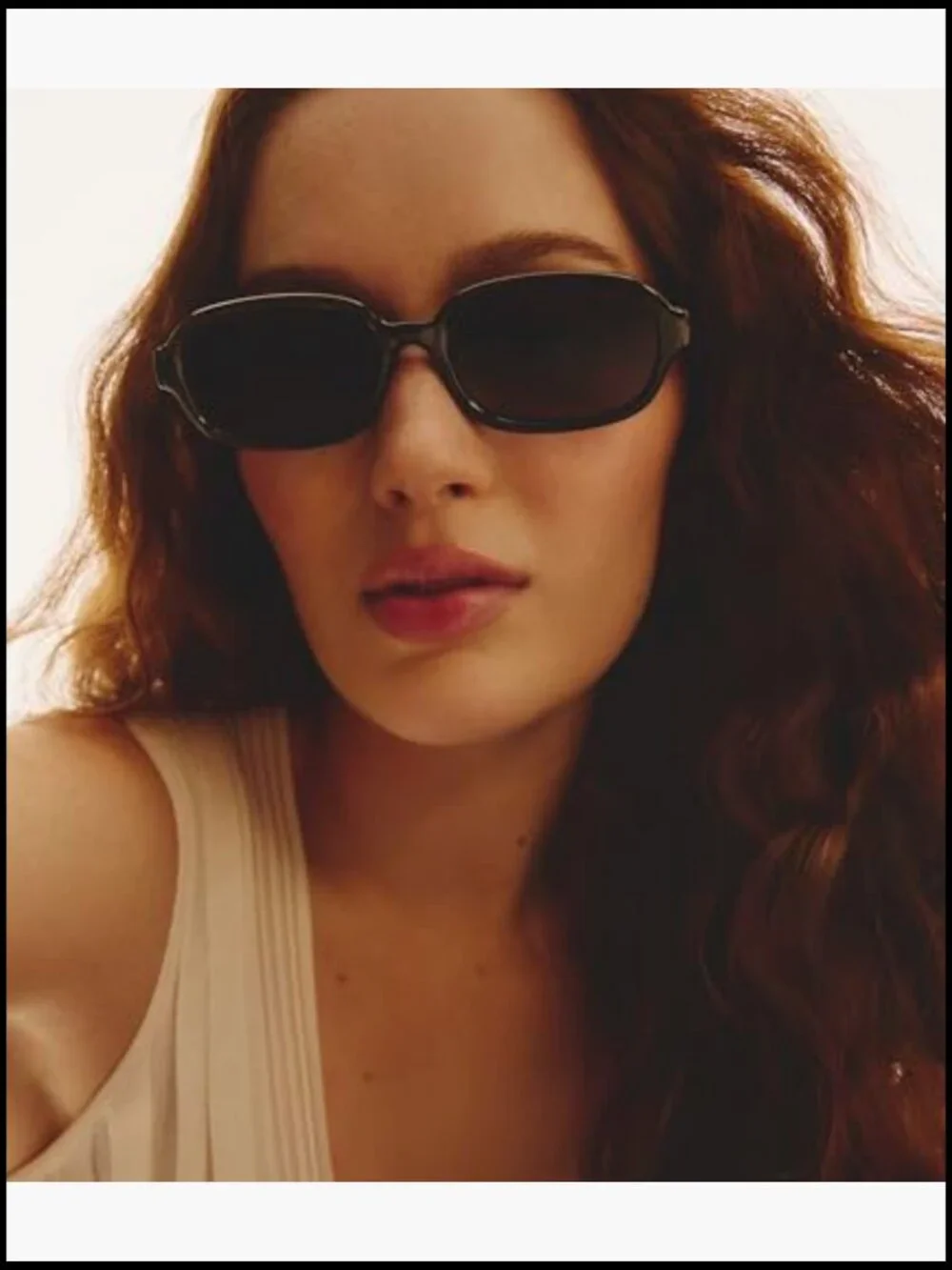 Oversized Square Sunglasses with UV Protection, Injection Frame